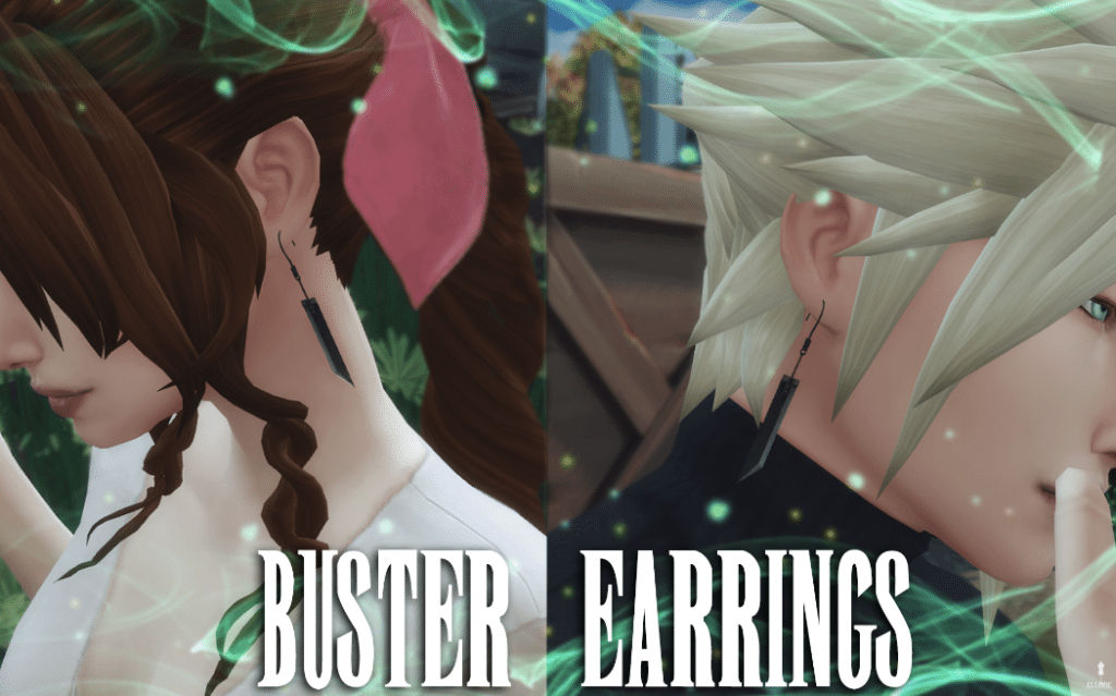 Buster Sword Earrings for Male and Female