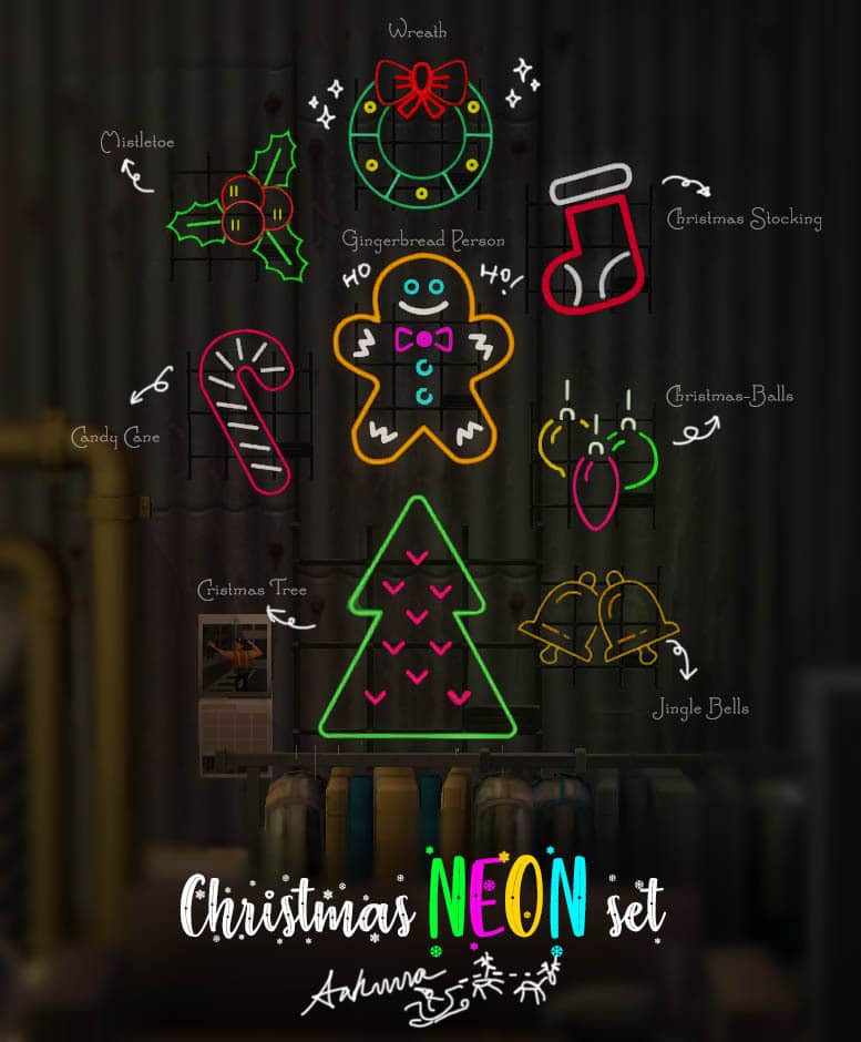 Christmas Neon Set