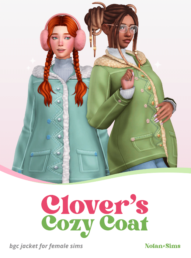 Clover's Cute and Cozy Winter Coat for Female