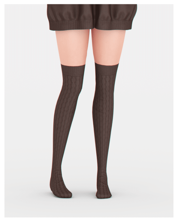 Comfy Knitted High Socks Accessory for Female