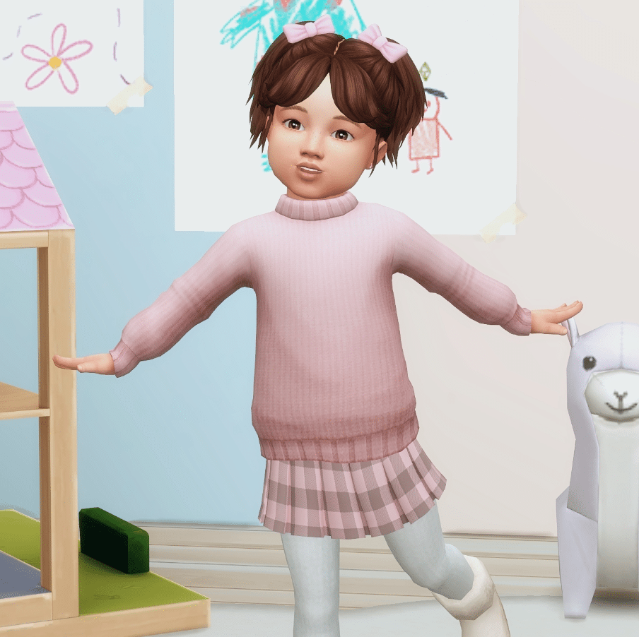 Cute Full Body Sweater Dress for Female Toddlers