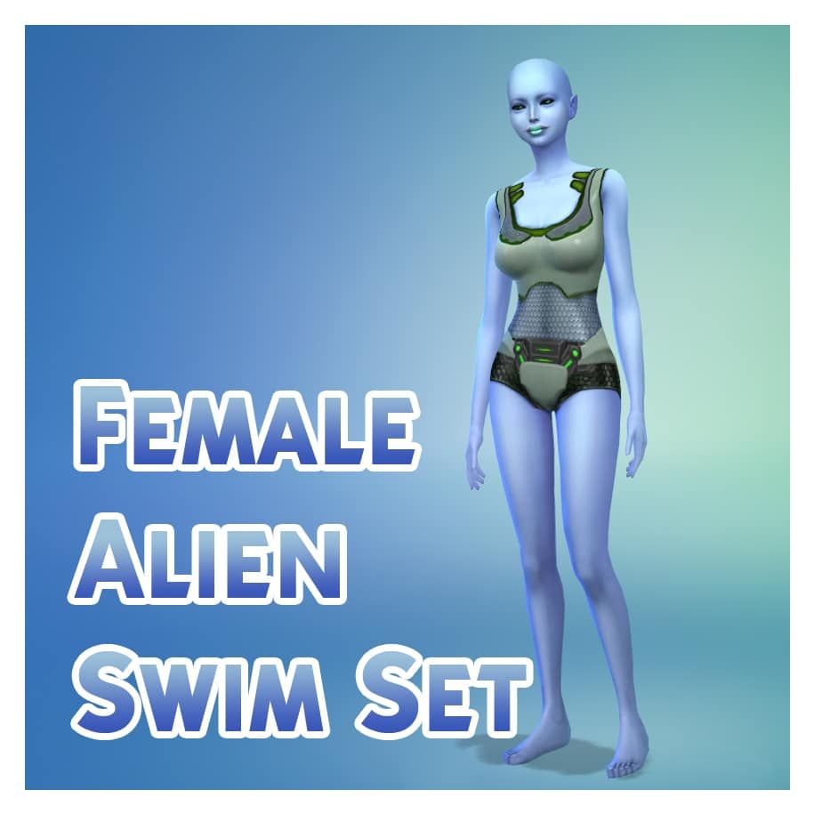 Female Alien Swim Set
