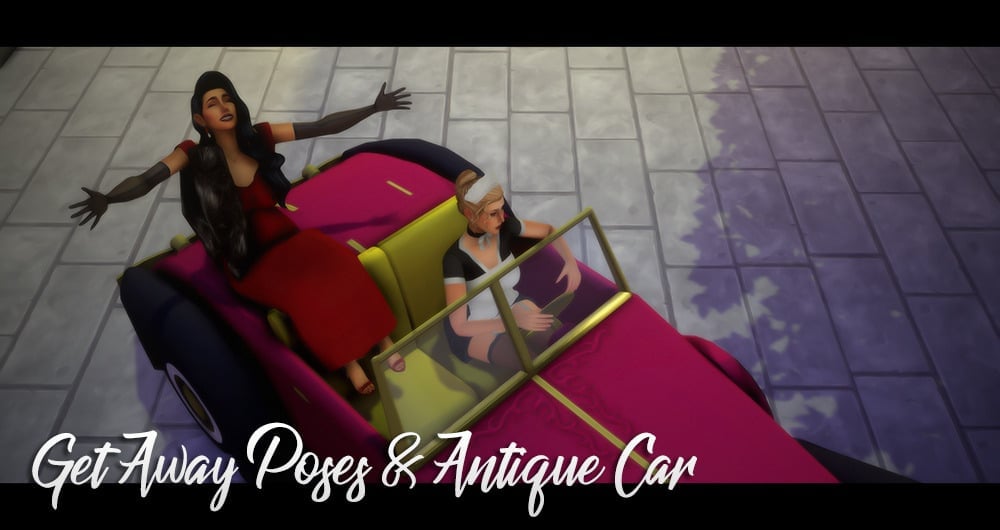 Get Away Poses & Antique Car
