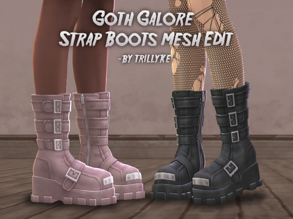 Goth Galore Strap Boots