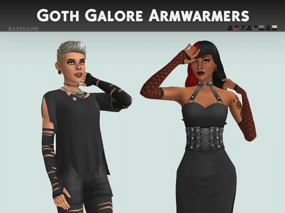 Gothic Arm Warmers Accessory