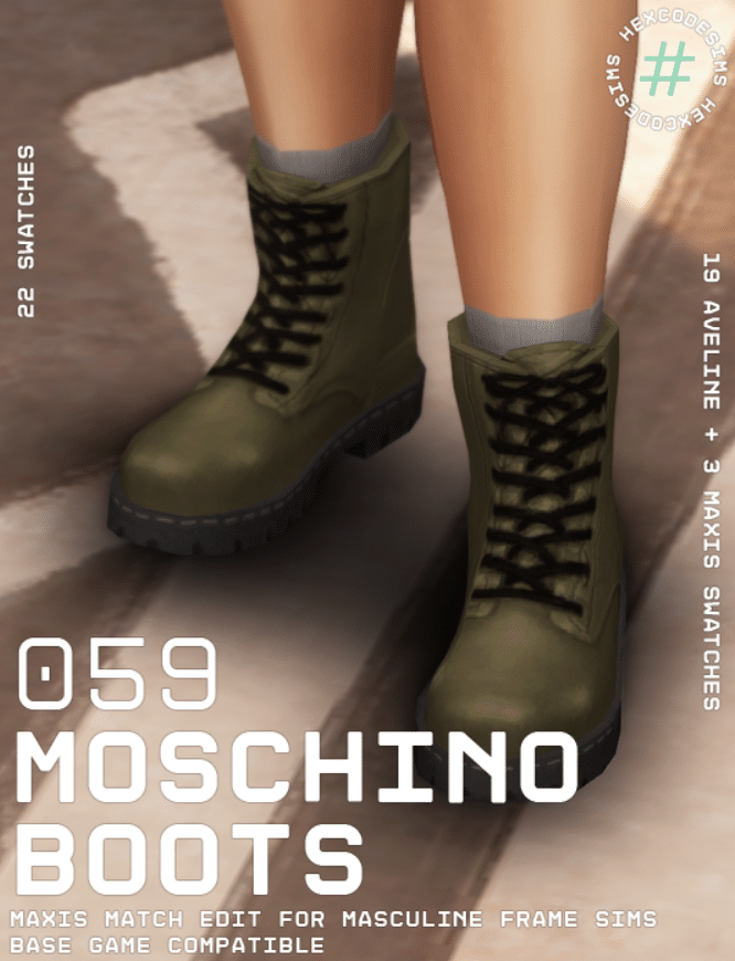High Moschino Boots for Male