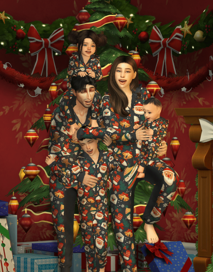 Holiday Matching Pajamas Set for Male and Female All Ages
