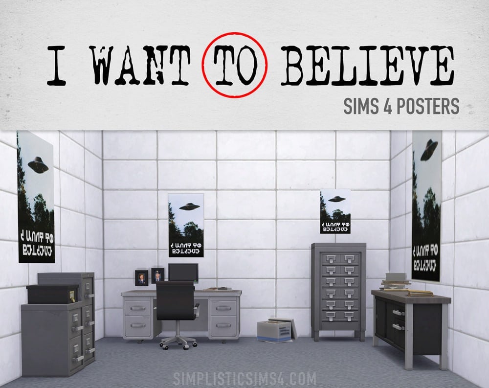 "I Want To Believe" Posters