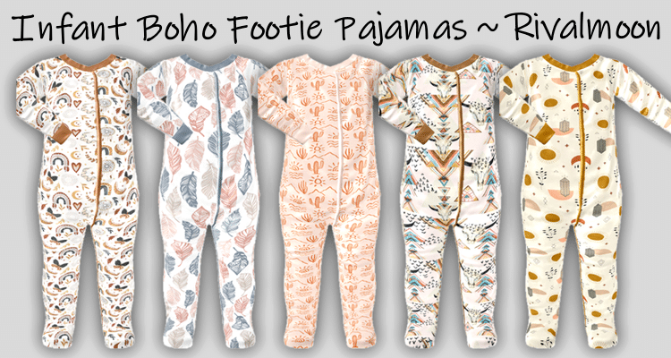 Infant Boho Footie Pajamas