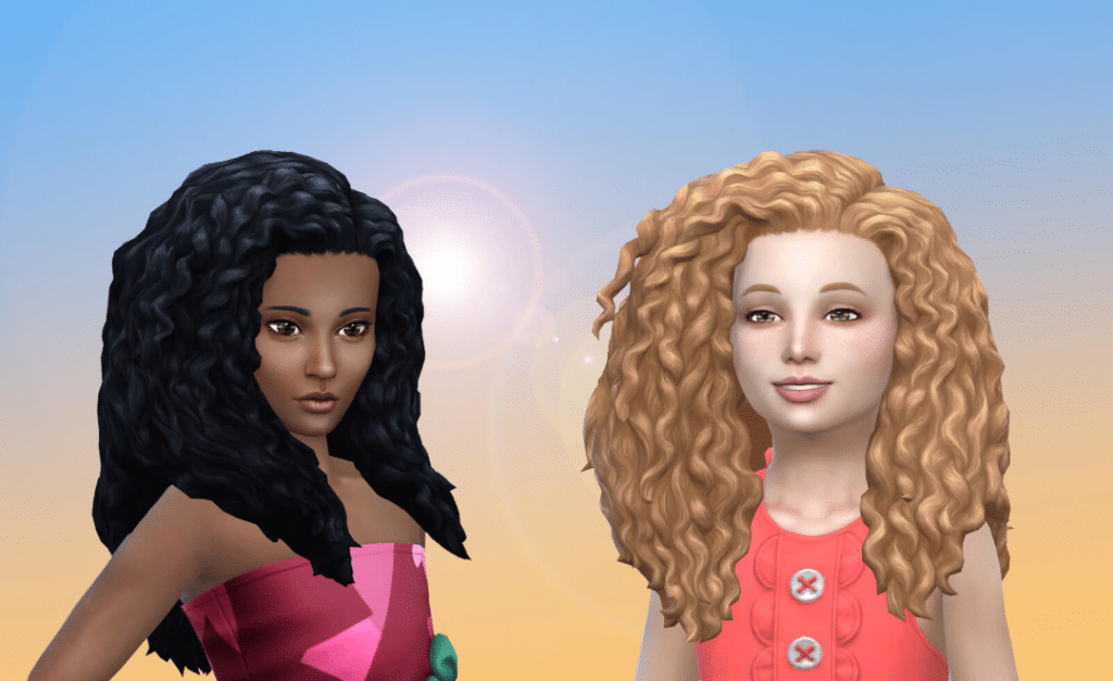 Island Living Long Thick Curly Hairstyle for Female