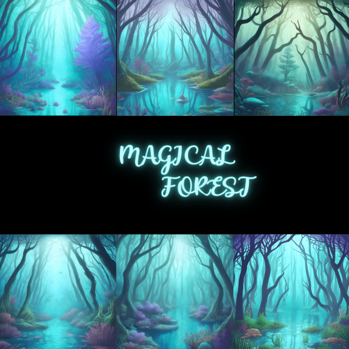 Magical Forest Painting Decor