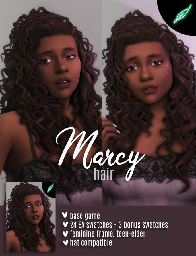 Marcy Long Curly Hairstyle for Female