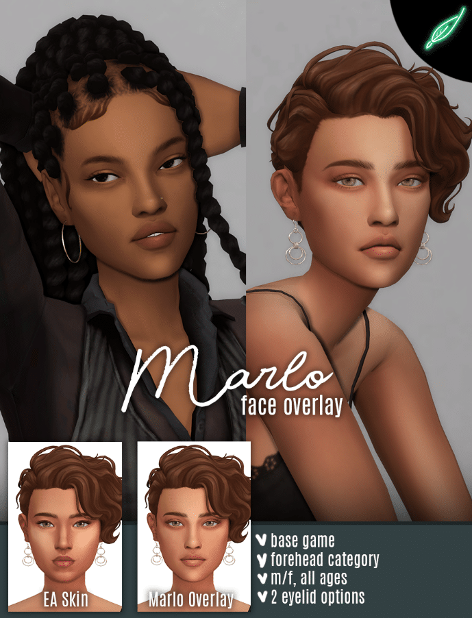 Marlo Face Overlay Skin Detail for Male and Female