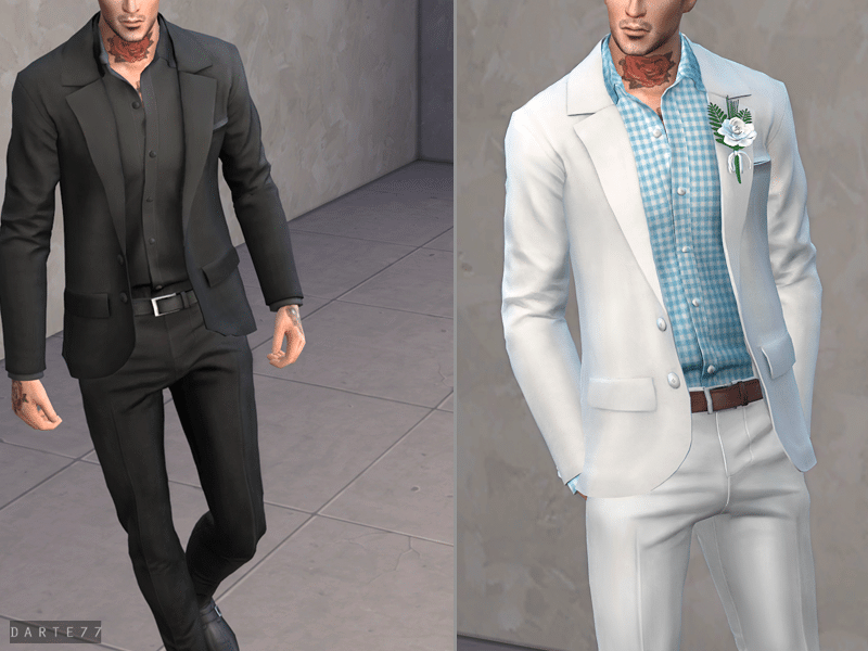 Men's Slim-Fit Suit Set