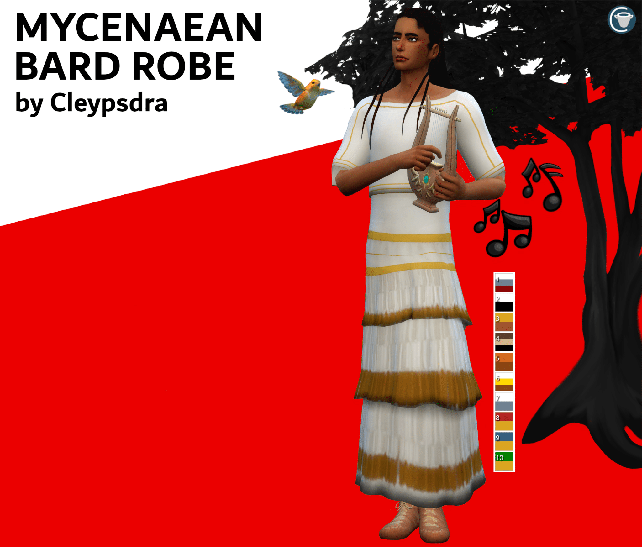 Mycenaean Bard Robe
