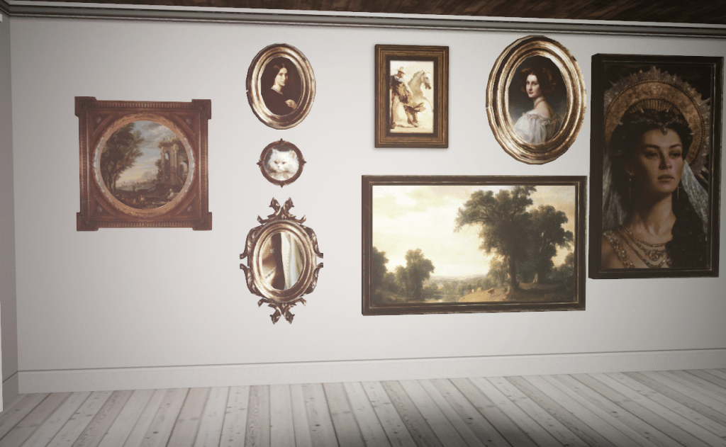 Old Paintings Decor Set