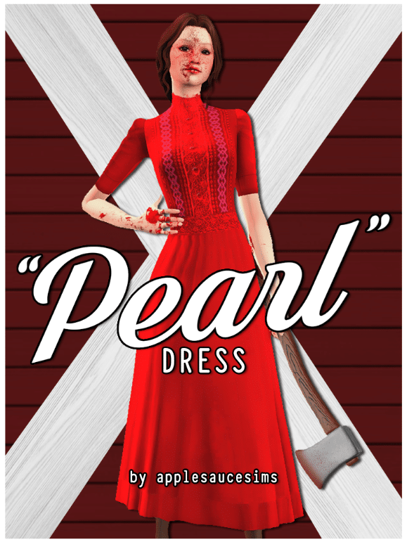 Pearl Simple Long Dress for Female