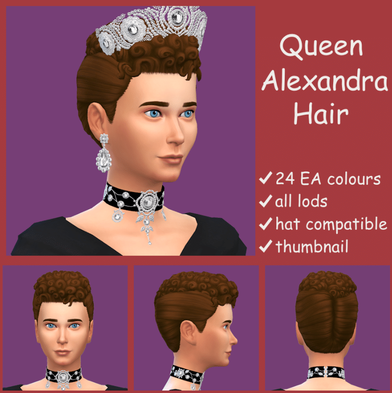 Queen Alexandra Short Curly Hairstyle for Female