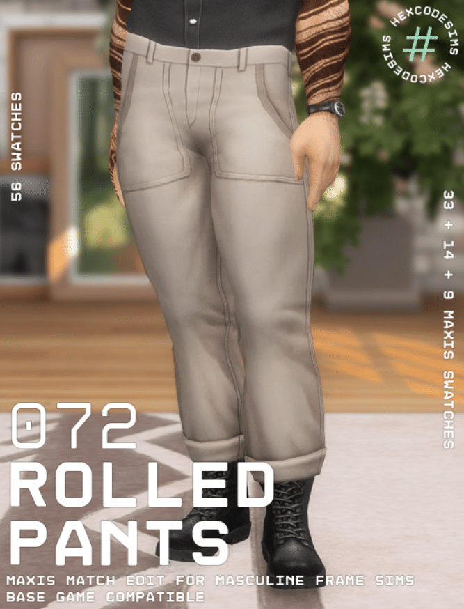 Rolled Pants for Male