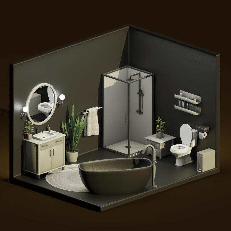 SNOOTYSIMS Bathroom Noir Set