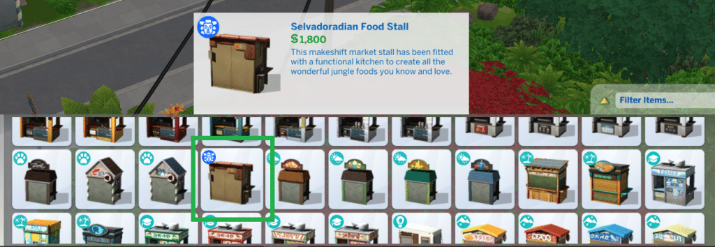 Salvadoradian Food Stall