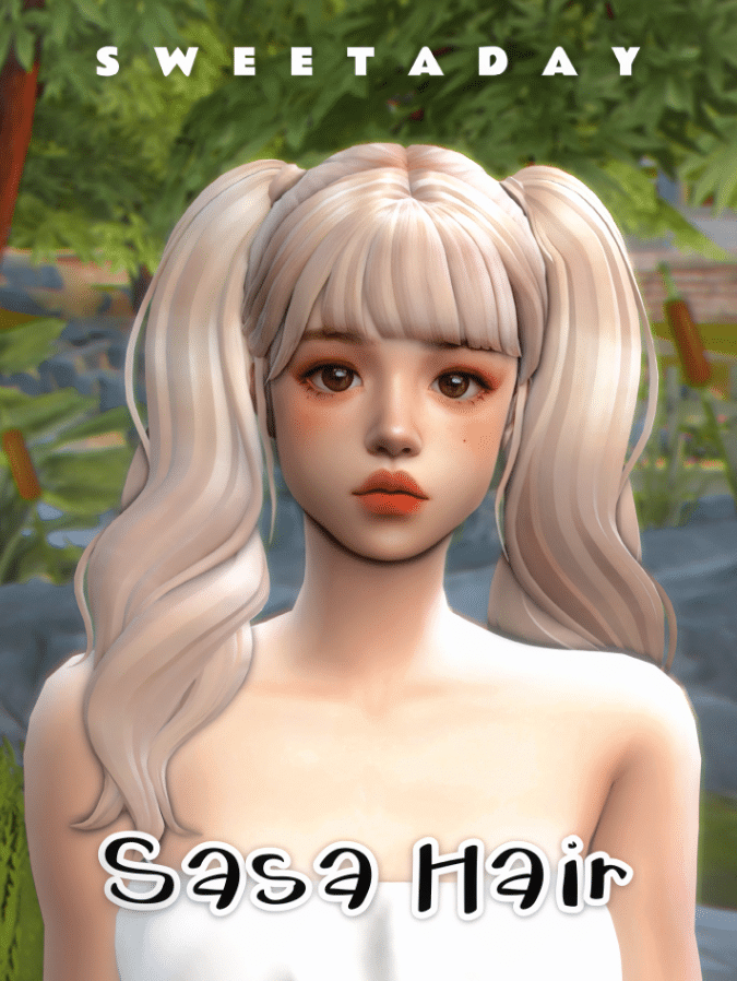 Sasa Long Wavy Pigtail Hairstyle for Female