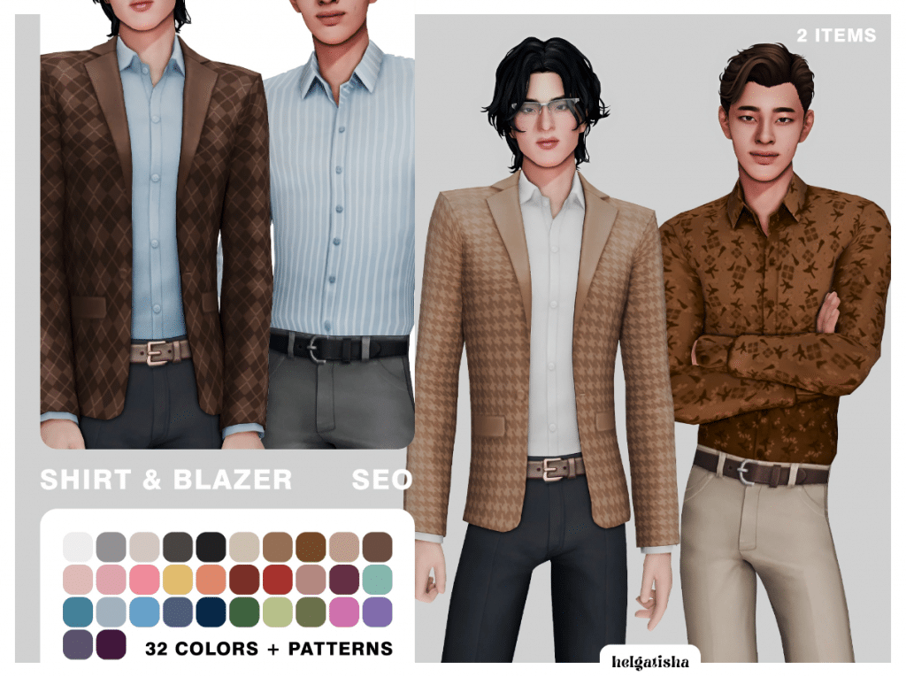 Seo Shirt and Blazer for Male