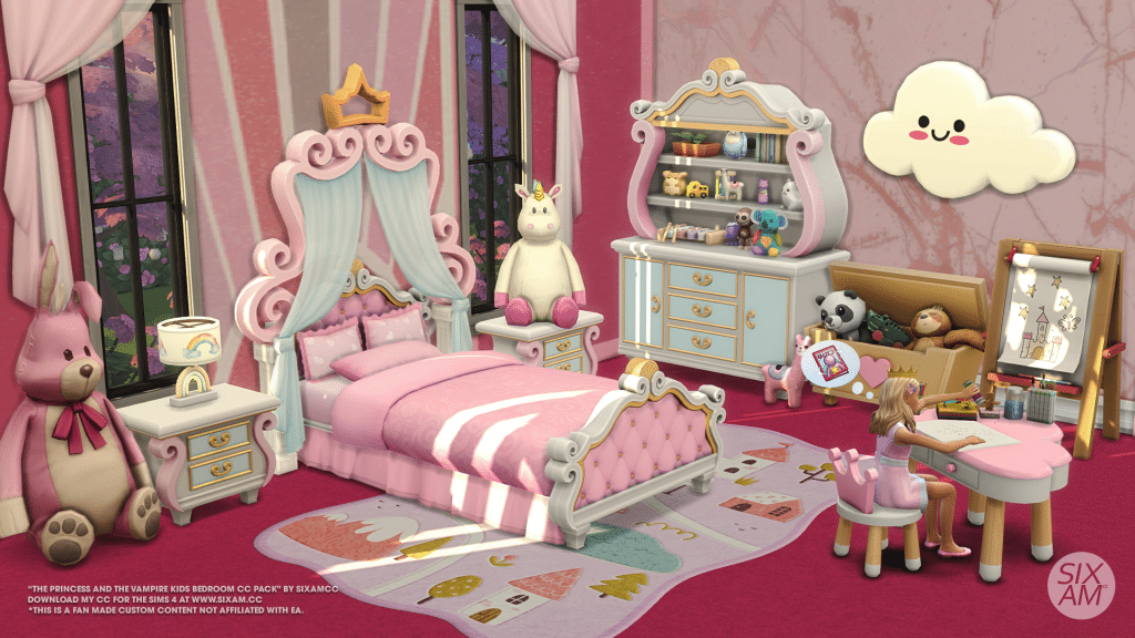 The Princess and the Vampire Kids Bedroom