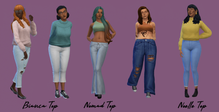 Three Tops Set Recolor for Female