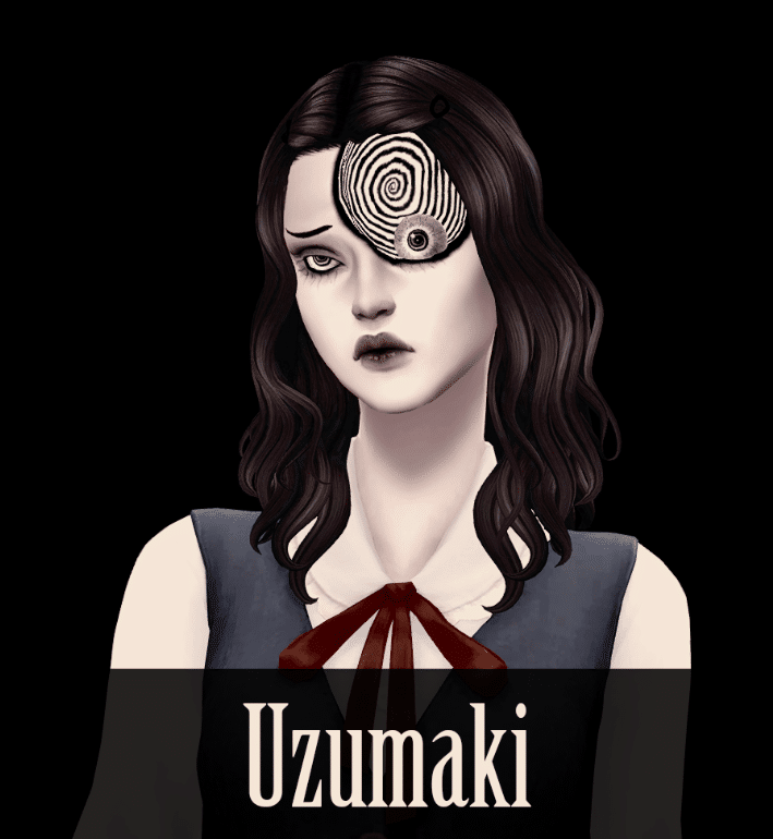 Uzumaki Spiral Face Details