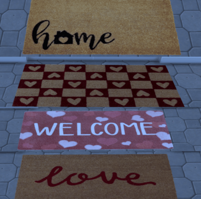 Valentines Day Welcome Mats