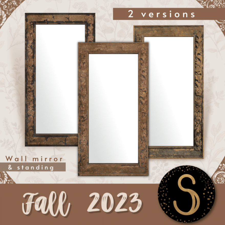 Wall and Standing Mirror Decor