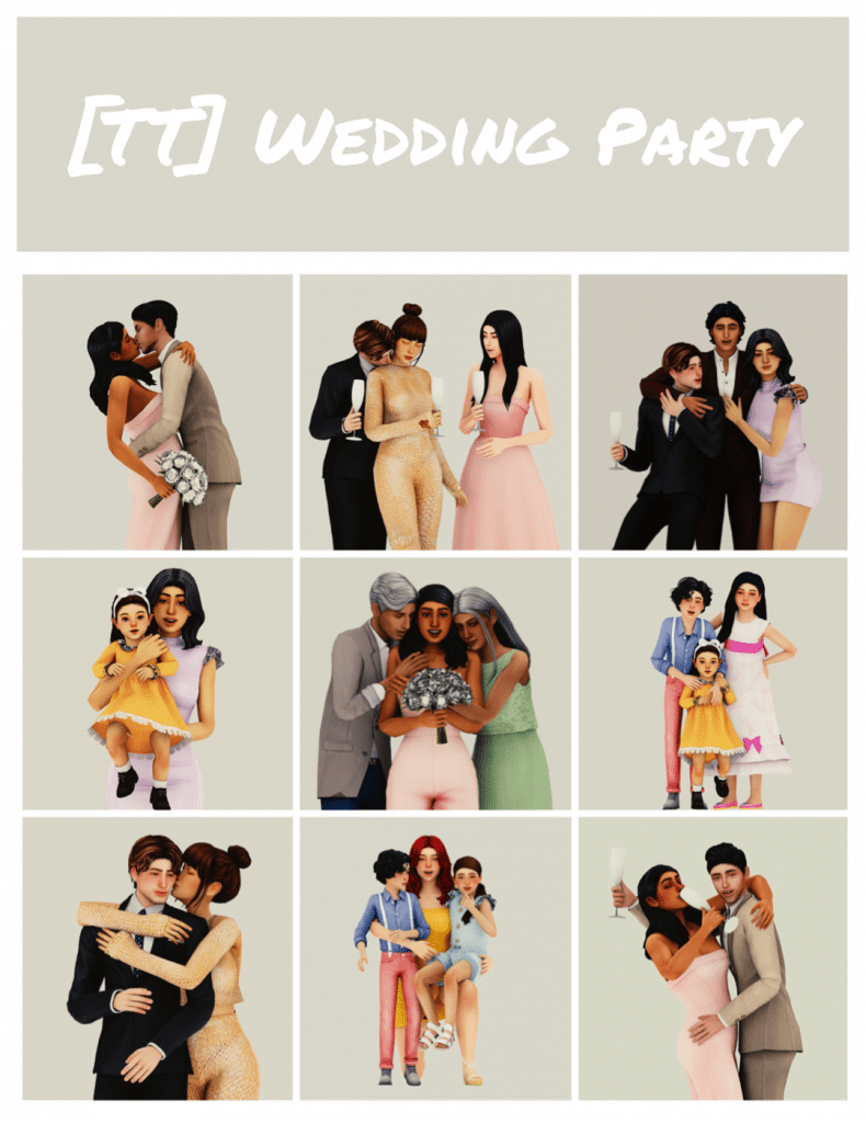 Wedding Party Pose Pack