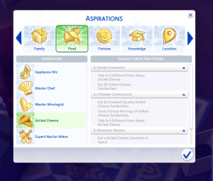 How To Unlock The Sims 4 Grilled Cheese Aspiration