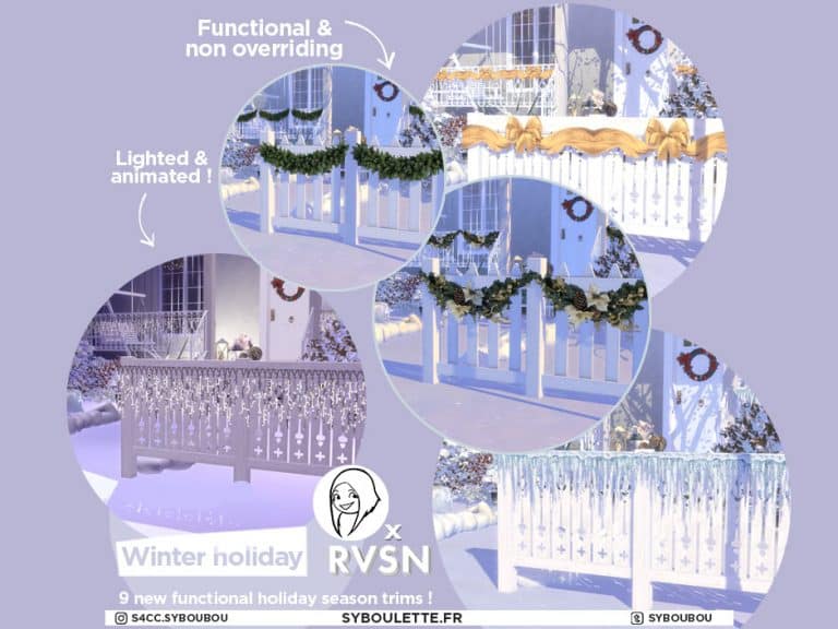 Search Results 29 Winter Holiday Fence Trim Set