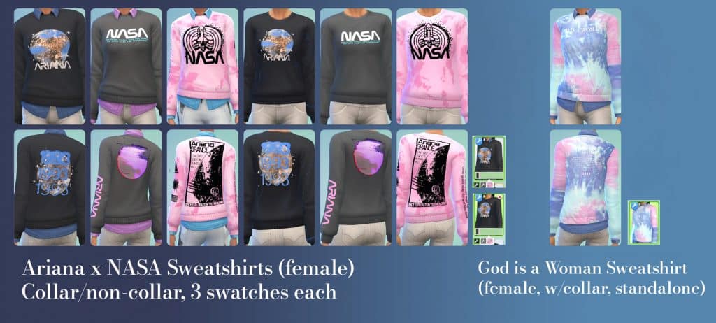 Ariana Grande Sweetener World Tour & Space Shirt Collection
