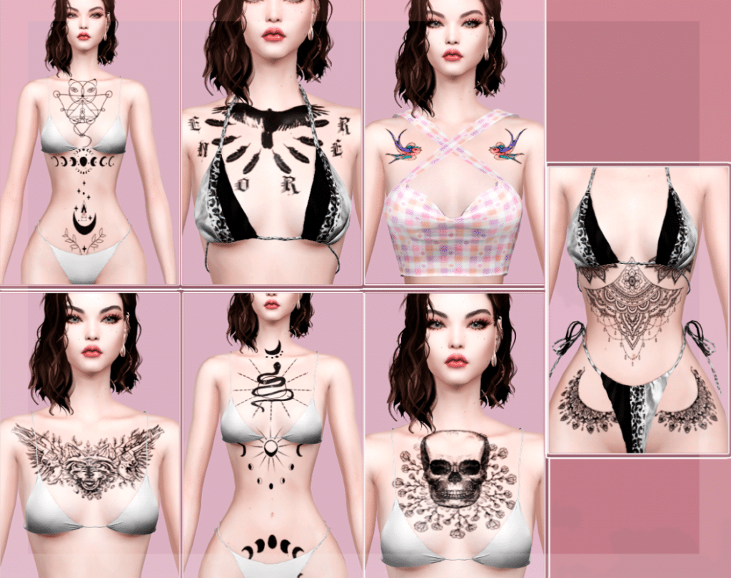 Assorted Chest Tattoo for Male and Female