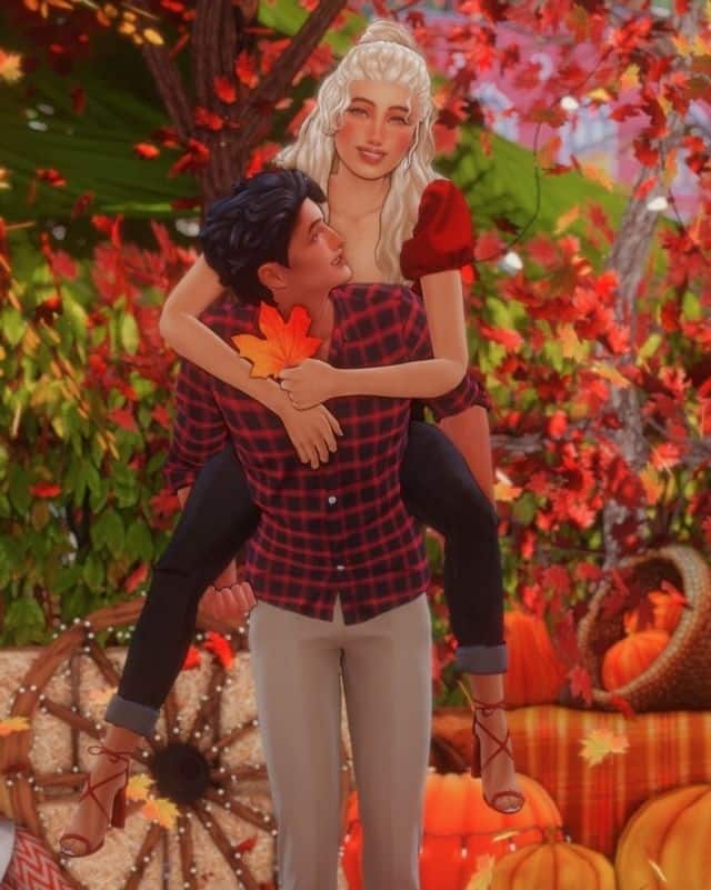 Autumn Couple Poses