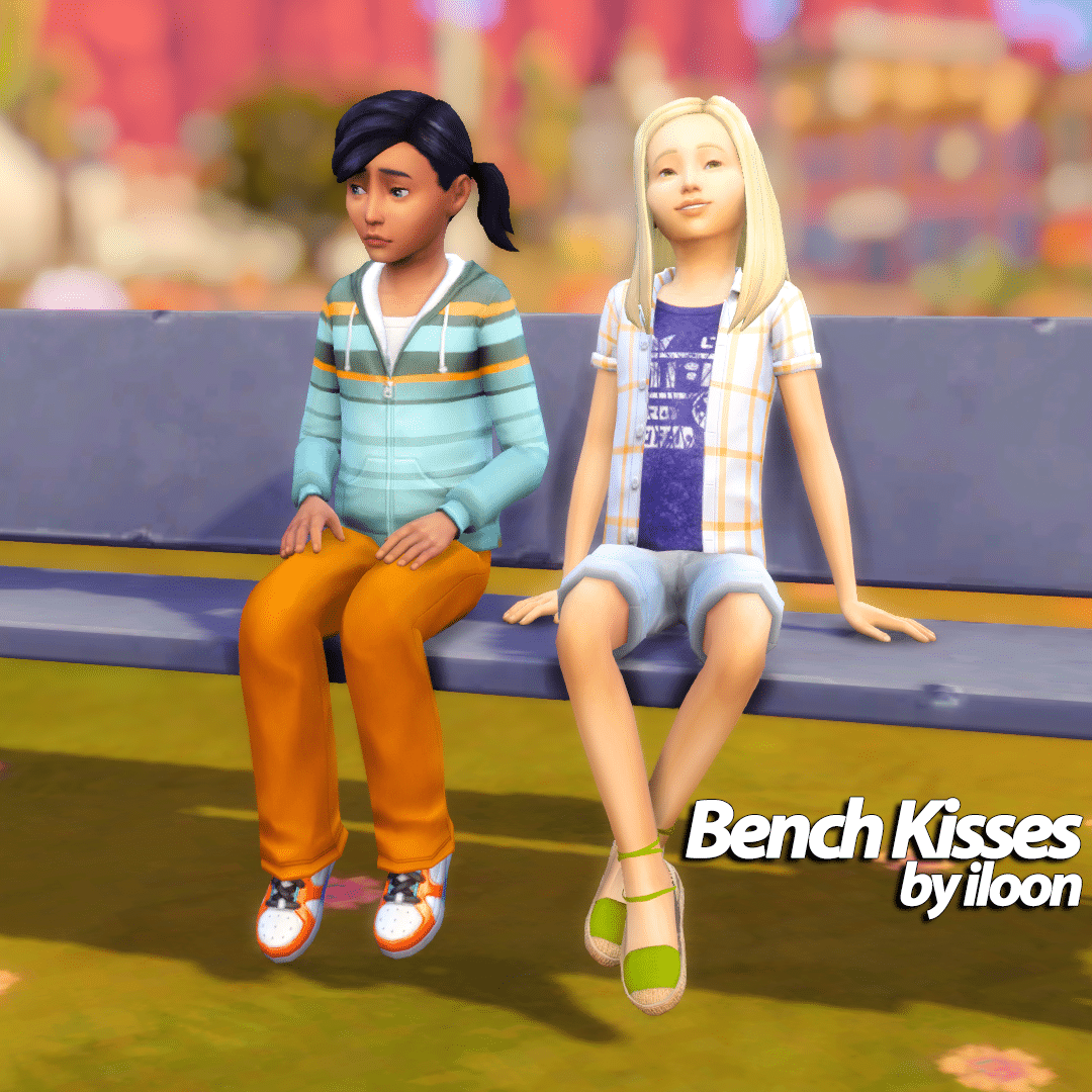 Bench Kisses Pose Pack