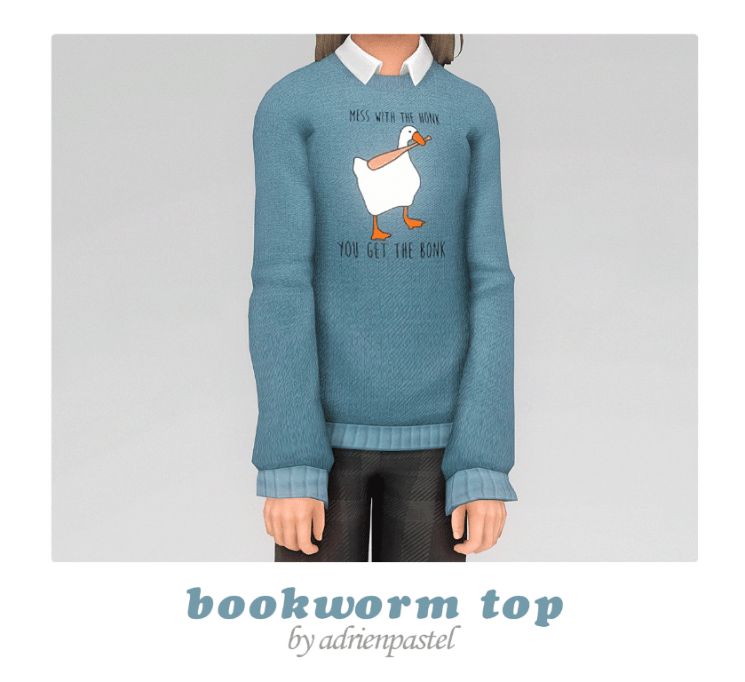 Bookwork Sweater Top for Children