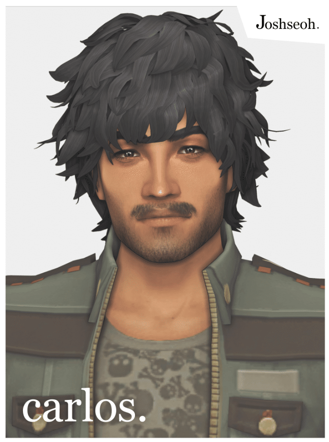 Carlos Short Messy Hairstyle for Male