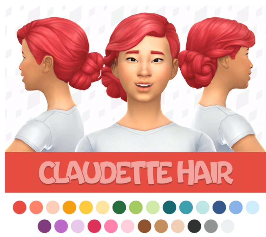 Claudette Stylish Bun Hairstyle for Female