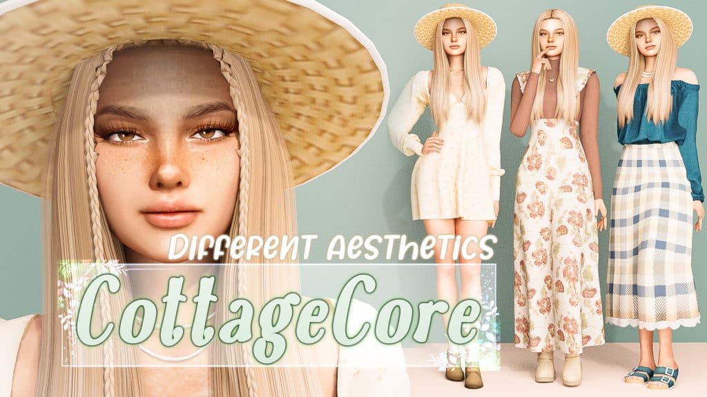 Cottagecore Sims 4 CC Lookbook