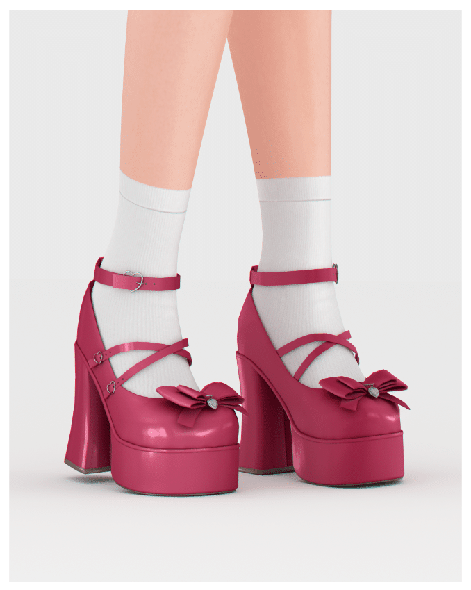 Cupid Kisses Buckled Heels for Female