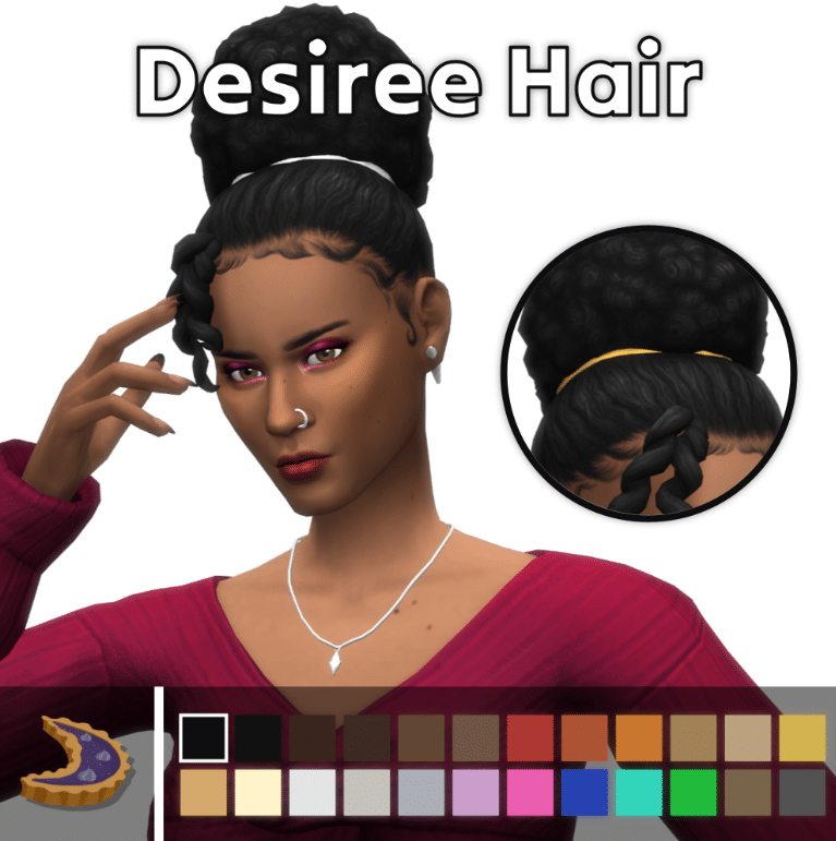 Desiree Top Bun Afro Hairstyle for Female