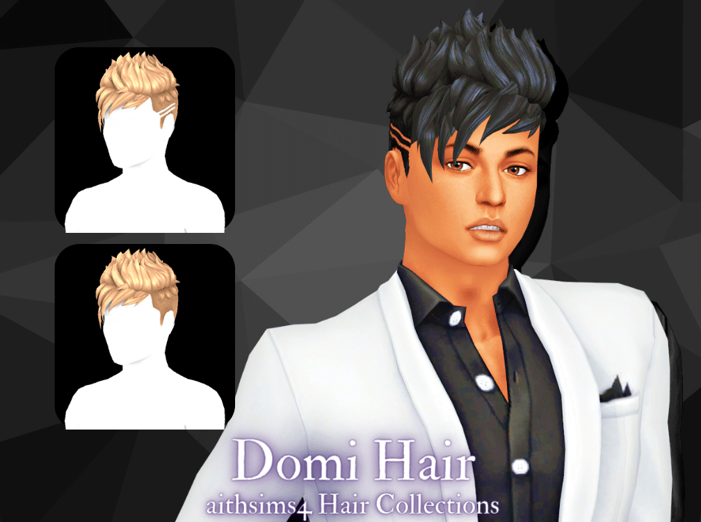 Domi Spiky Hairstyle with Stylish Sides for Male