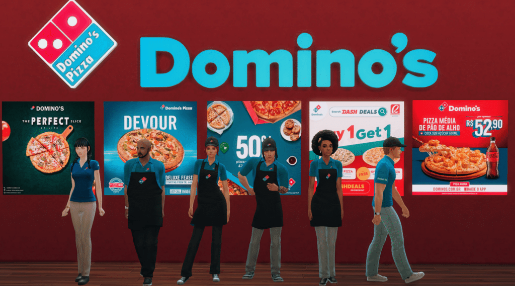 Domino's Pizza Uniform for Male and Female