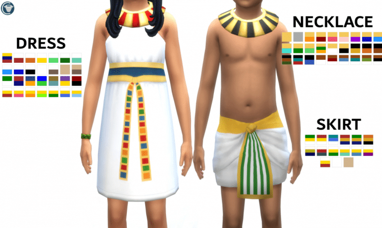 Egyptian Clothes Set for Male and Female Kids
