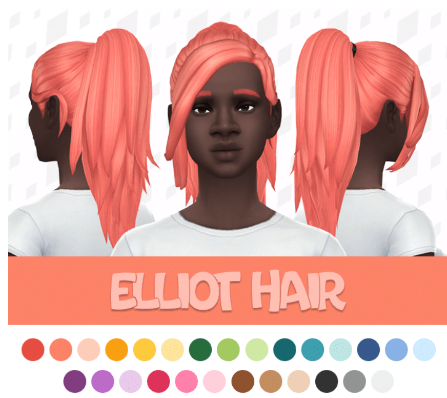 Elliot Long Ponytail Hairstyle for Female