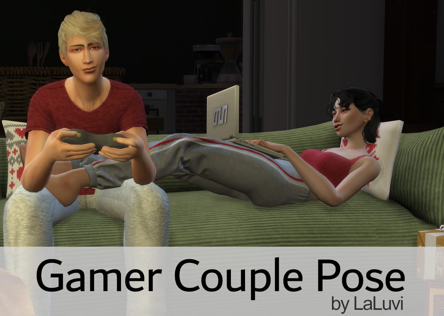 Gamer Couple Pose
